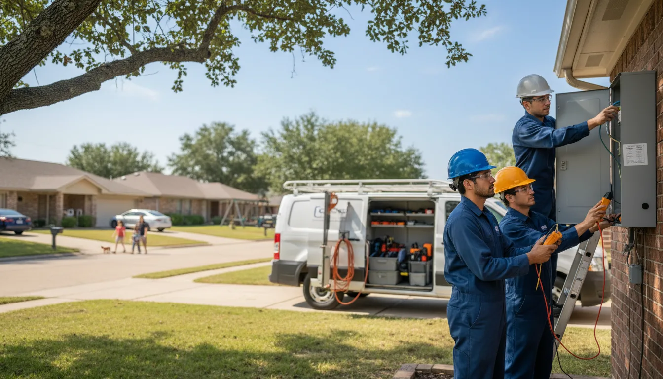 Certified electrician providing emergency electrical services in Meta, MO